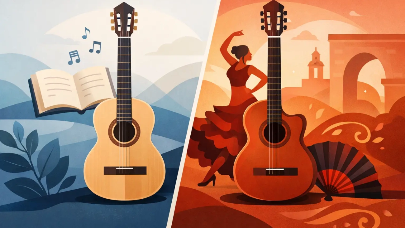 Difference Between Classical and Flamenco Guitar