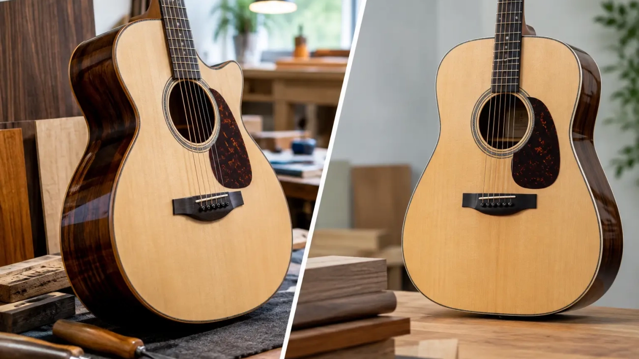Commissioned Guitar vs Production Model