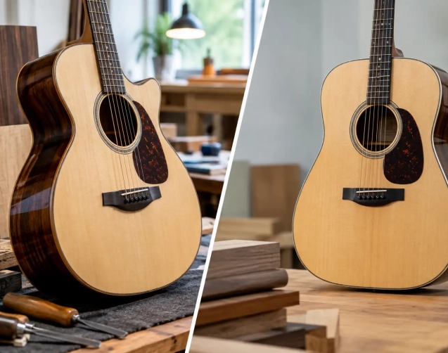 Commissioned Guitar vs Production Model