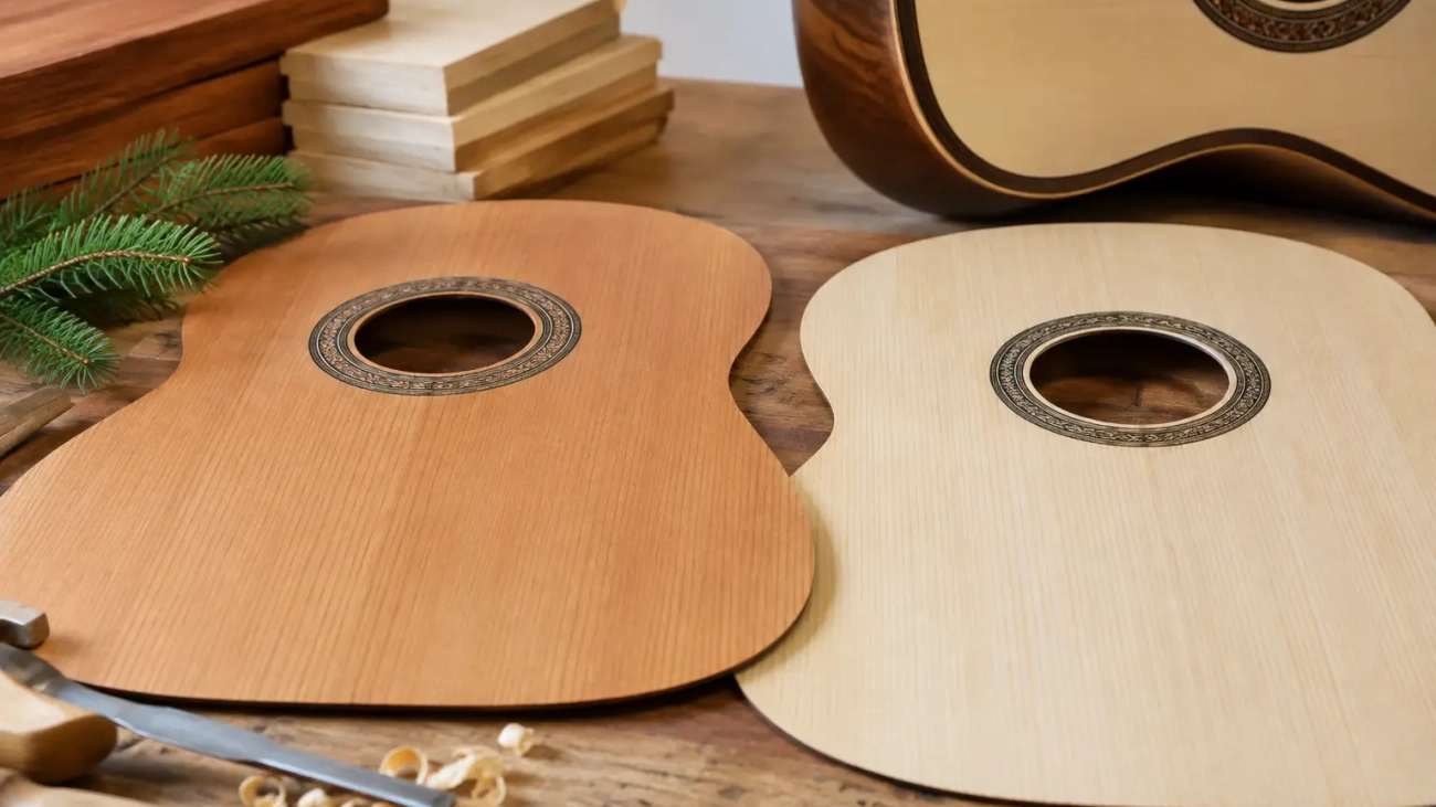 Cedar Versus Spruce Classical Guitar Tops