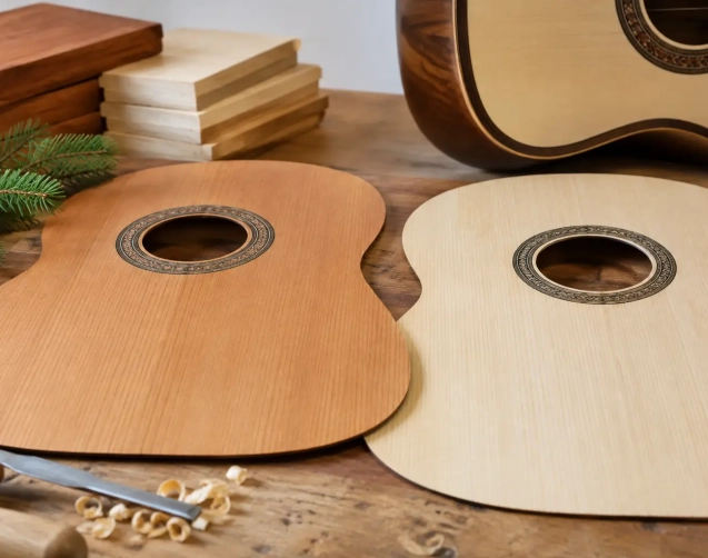 Cedar Versus Spruce Classical Guitar Tops