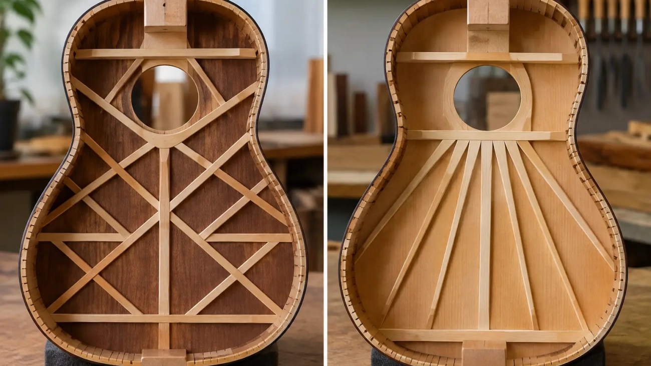 Lattice Versus Fan Bracing for Classical Guitar