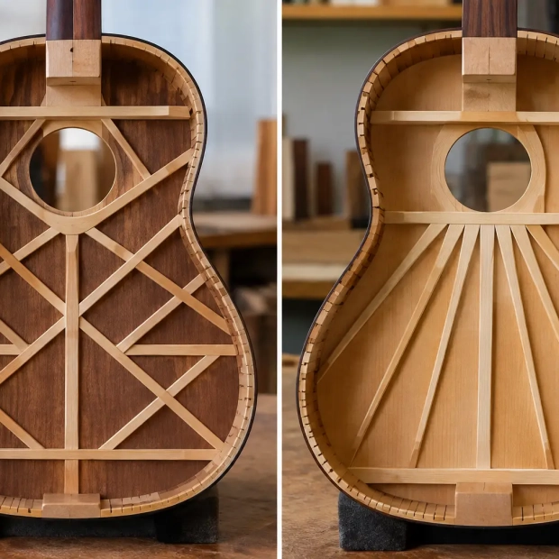 Lattice Versus Fan Bracing for Classical Guitar