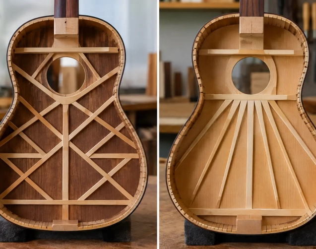 Lattice Versus Fan Bracing for Classical Guitar